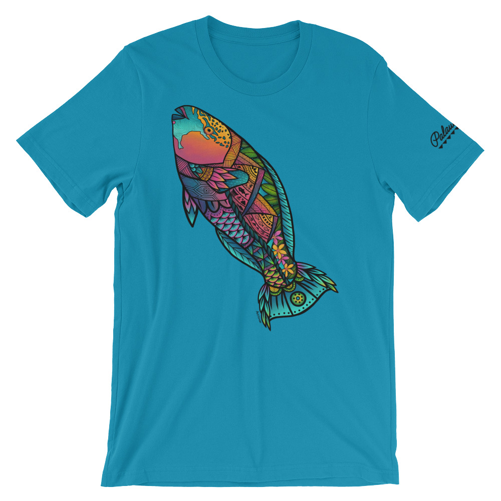 Tribal Parrot Fish - Palau (Light) | palauanvibe